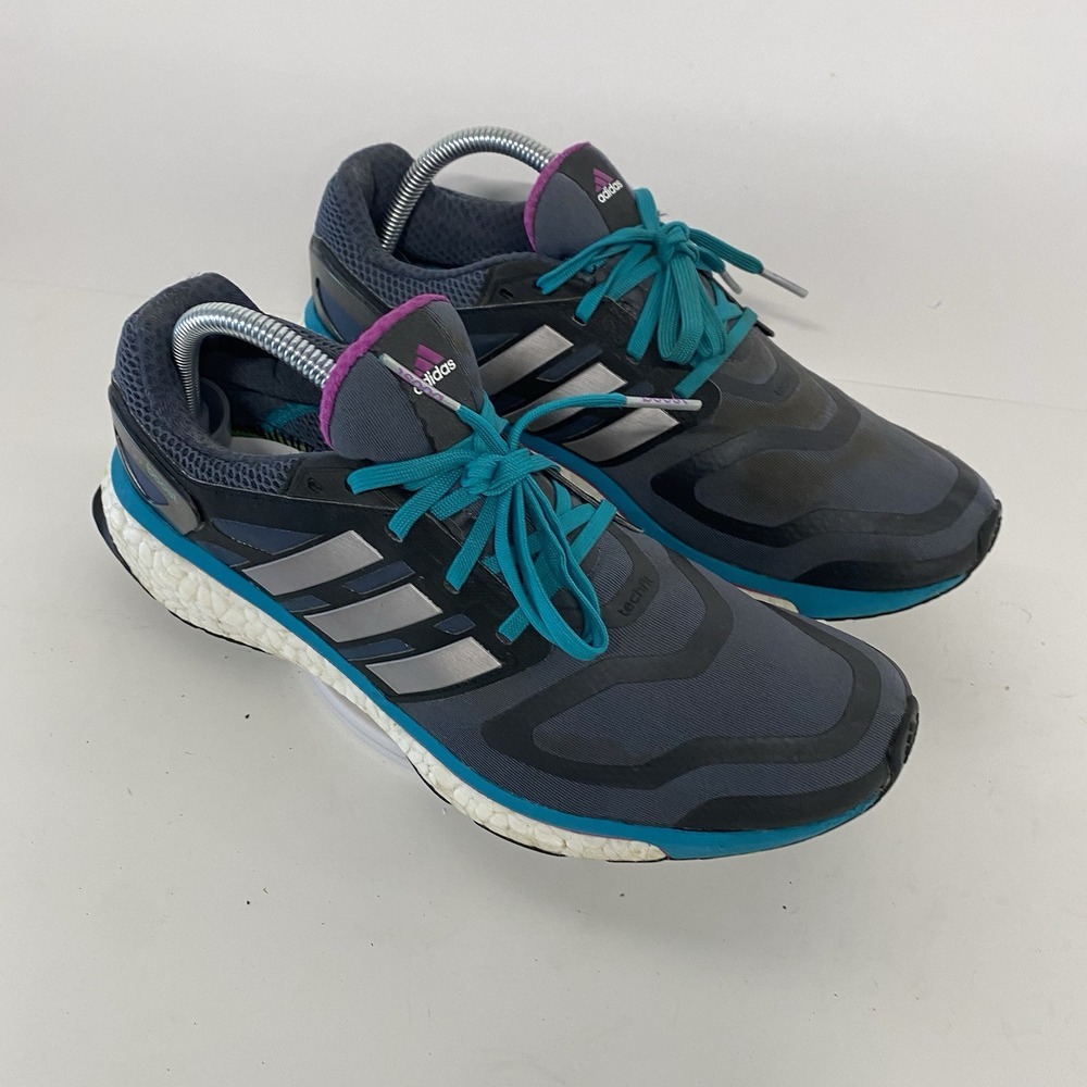 Adidas Shoes Women Size 10.5 Energy Boost Gray Athletic Running Sneakers 4112 - Picture 5 of 16